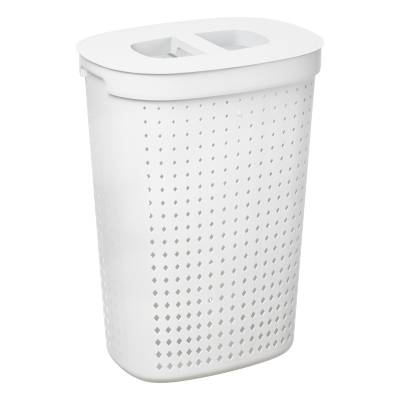 Kosz na bieliznę owalny 61 l SEOUL biały